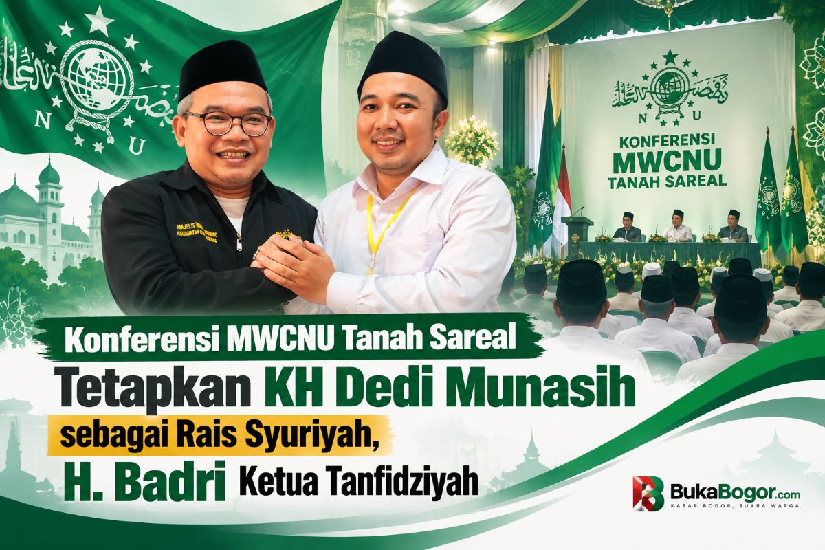 Konferensi MWCNU Tanah Sareal Tetapkan KH Dedi Munasih sebagai Rais Syuriyah, H. Badri Ketua Tanfidziyah