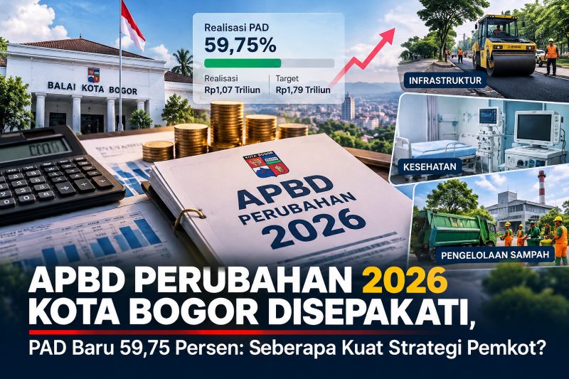 APBD Perubahan 2026 Kota Bogor Disepakati, PAD Baru 59,75 Persen: Seberapa Kuat Strategi Pemkot?