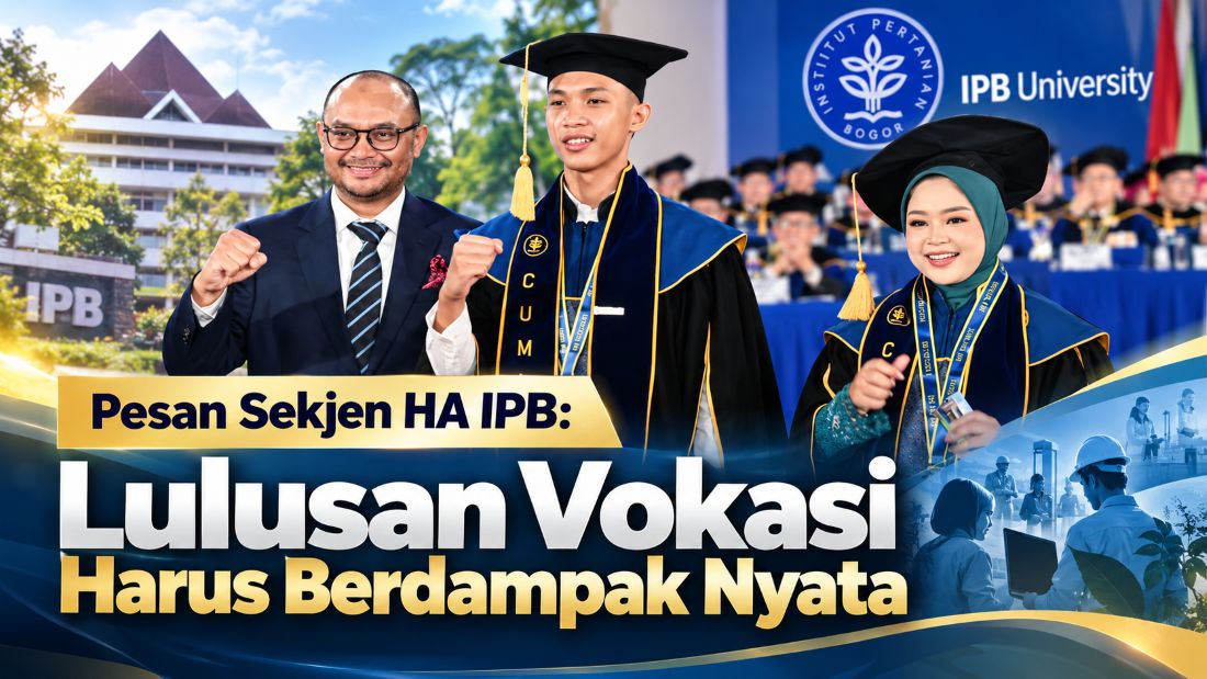 Pesan Sekjen HA IPB: Lulusan Vokasi Harus Berdampak Nyata